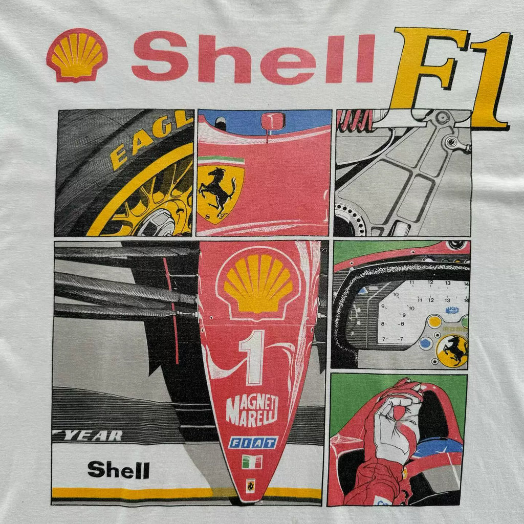 Wang Youbing Fun Racing Printing Loose Tee