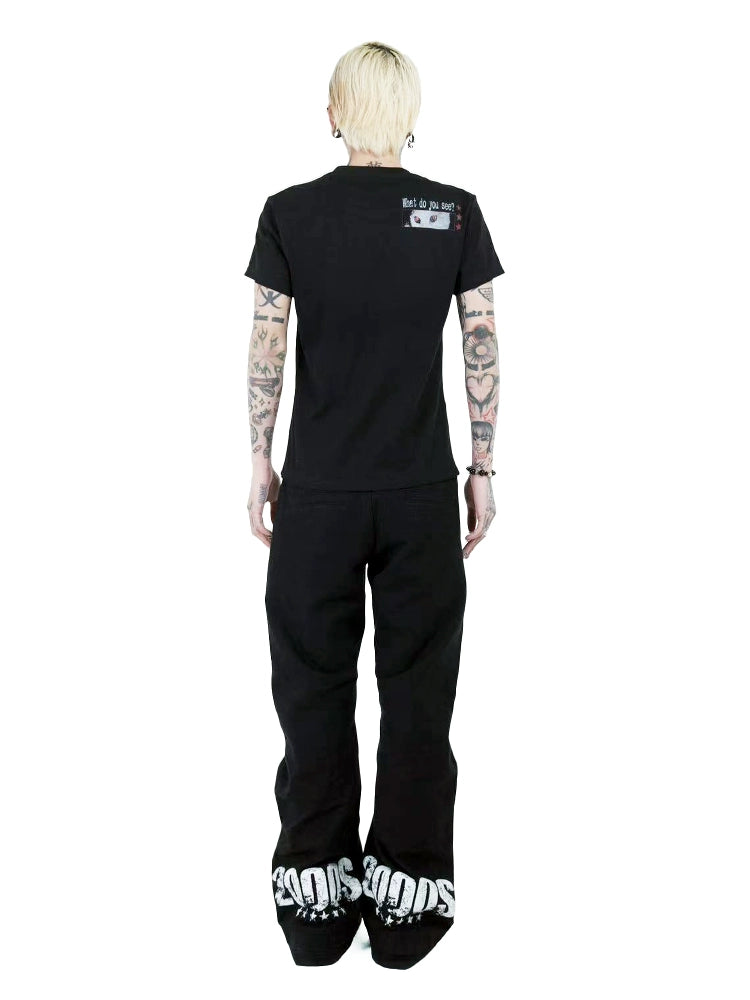 DETW 25ss * "2000S" original niche scimitar * double trousers breasted canvas versatile premium pants