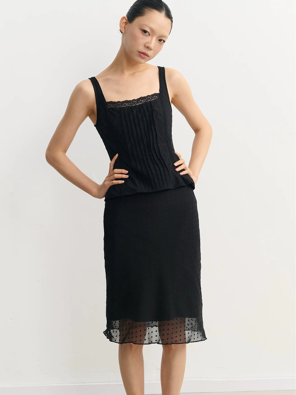 LINY LIBERTY Vintage Polka Dot Skirt