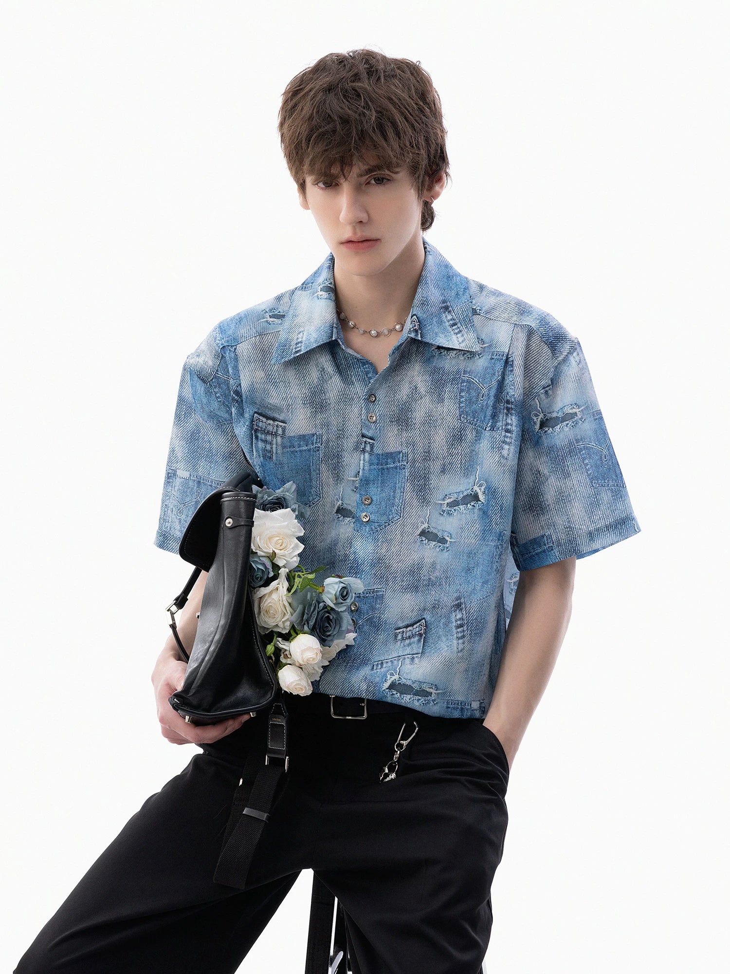 CHOR Cool Denim Loose Casual Shirt