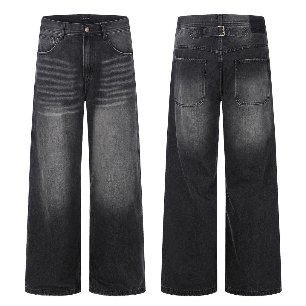 11KN Retro Loose Simple Straight Jeans