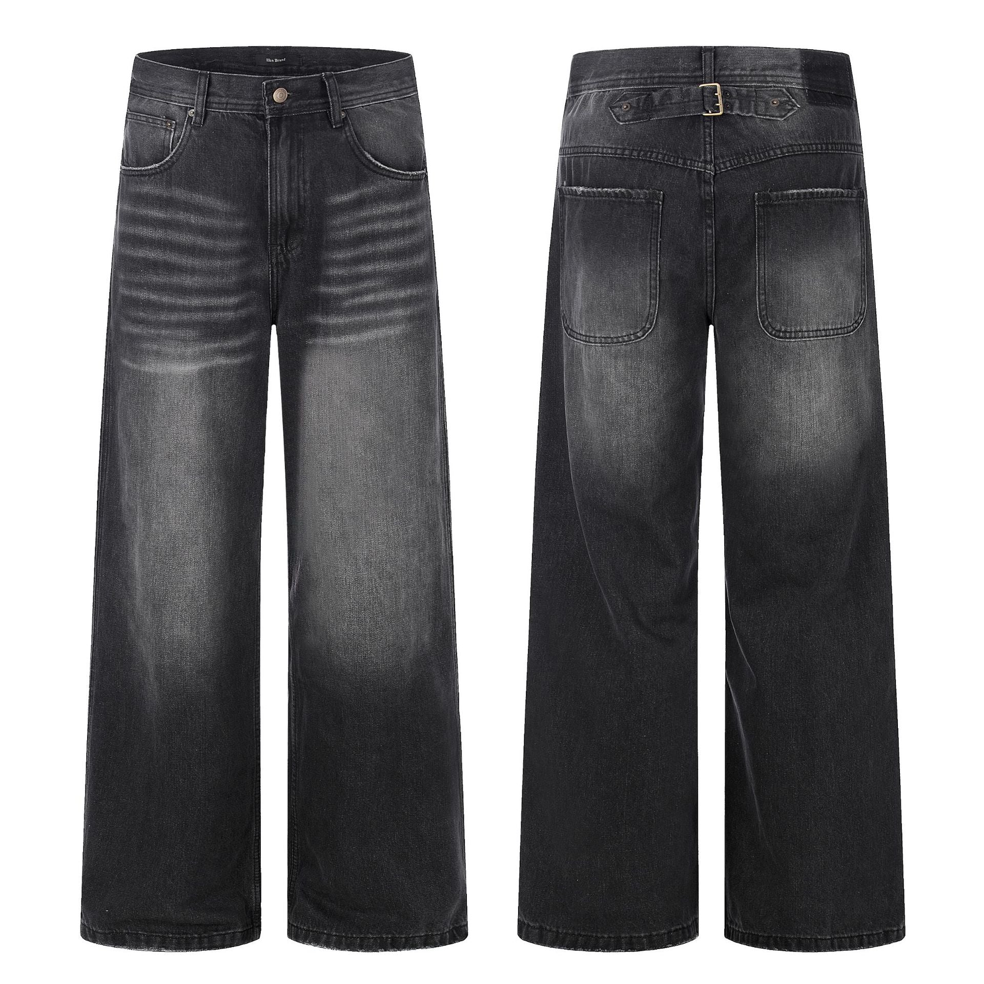 11KN Retro Loose Simple Straight Jeans