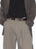 NOT UGLY Three Swallows Do Old Silver Three-dimensional Bump Nail Belt