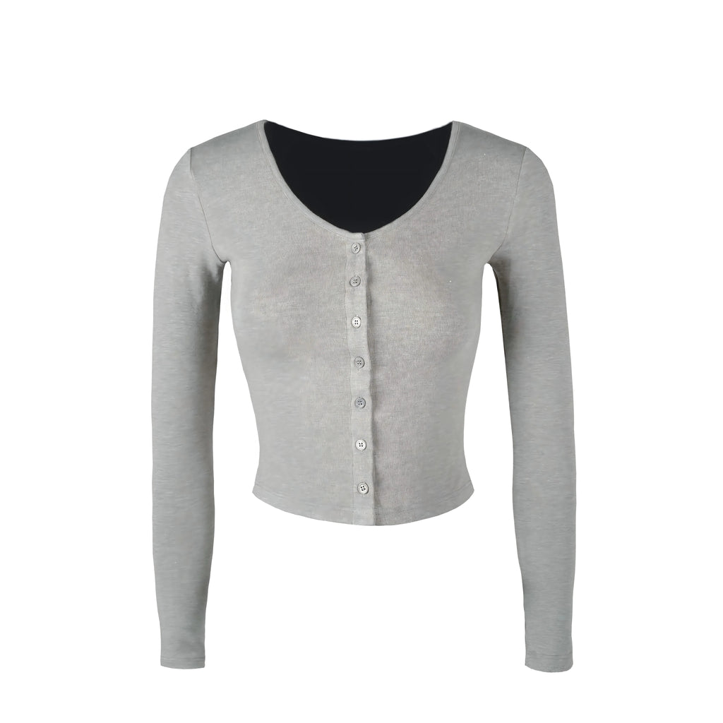 Jim Kennet Short Knitted Long Sleeve Cardigan