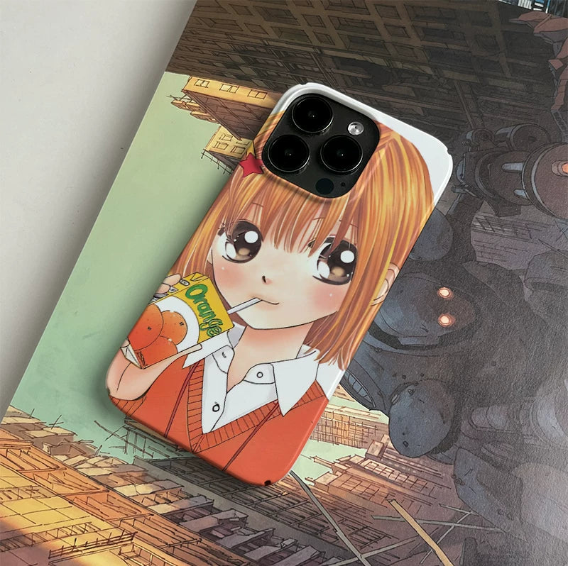 Pbcase Retro Two-dimensional Cartoon Apple Phone Case