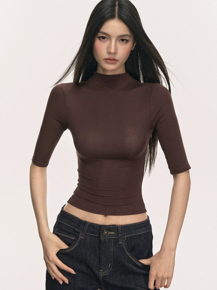 Anna Aneae Small Turtleneck Slim Tee