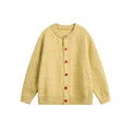 NOEARS Vintage Loose Crew Neck Knitted Cardigan
