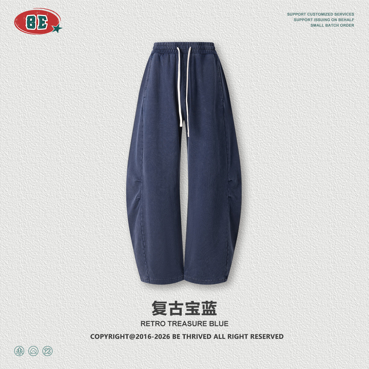 BE Retro Straight Down Trousers