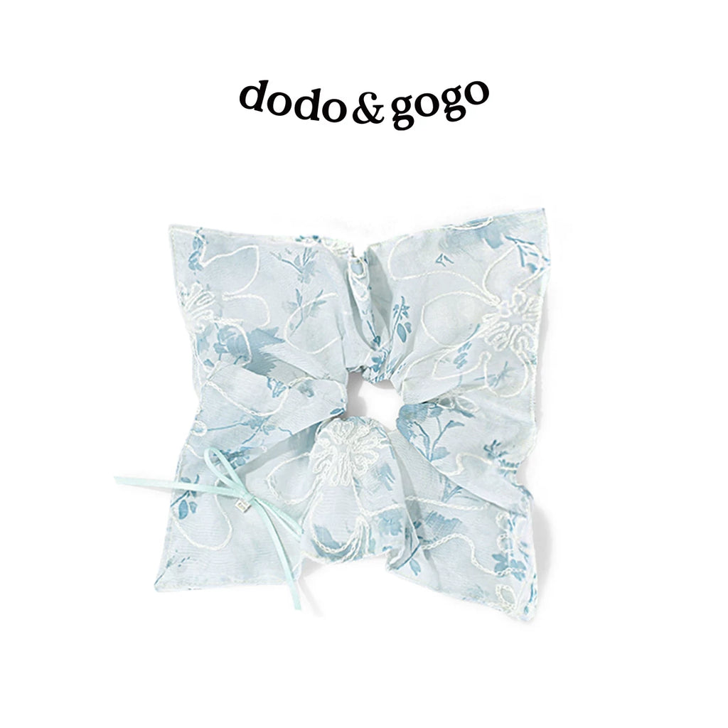 DODOGOGO Ink Bow New Chinese Lace Streamer Headdress
