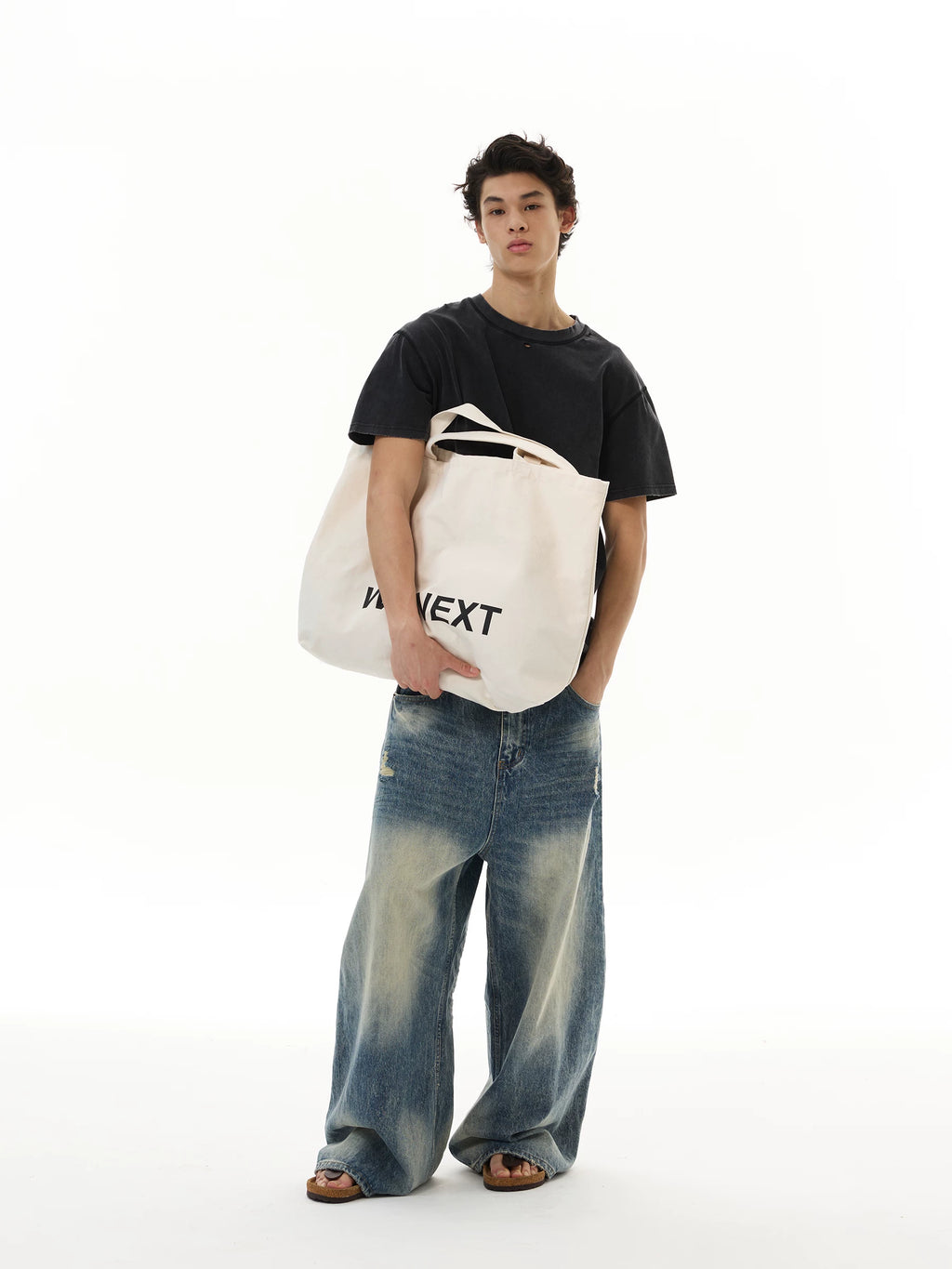 WLNEXT Vintage Ripped Casual Tee