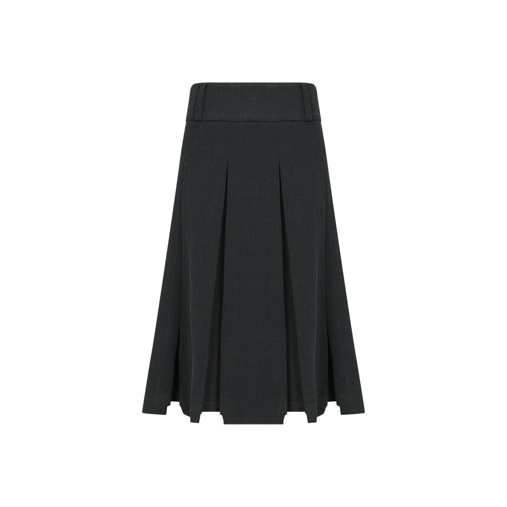 FUNKYFUN Two Wear Irregular Pleated Suit Skirts