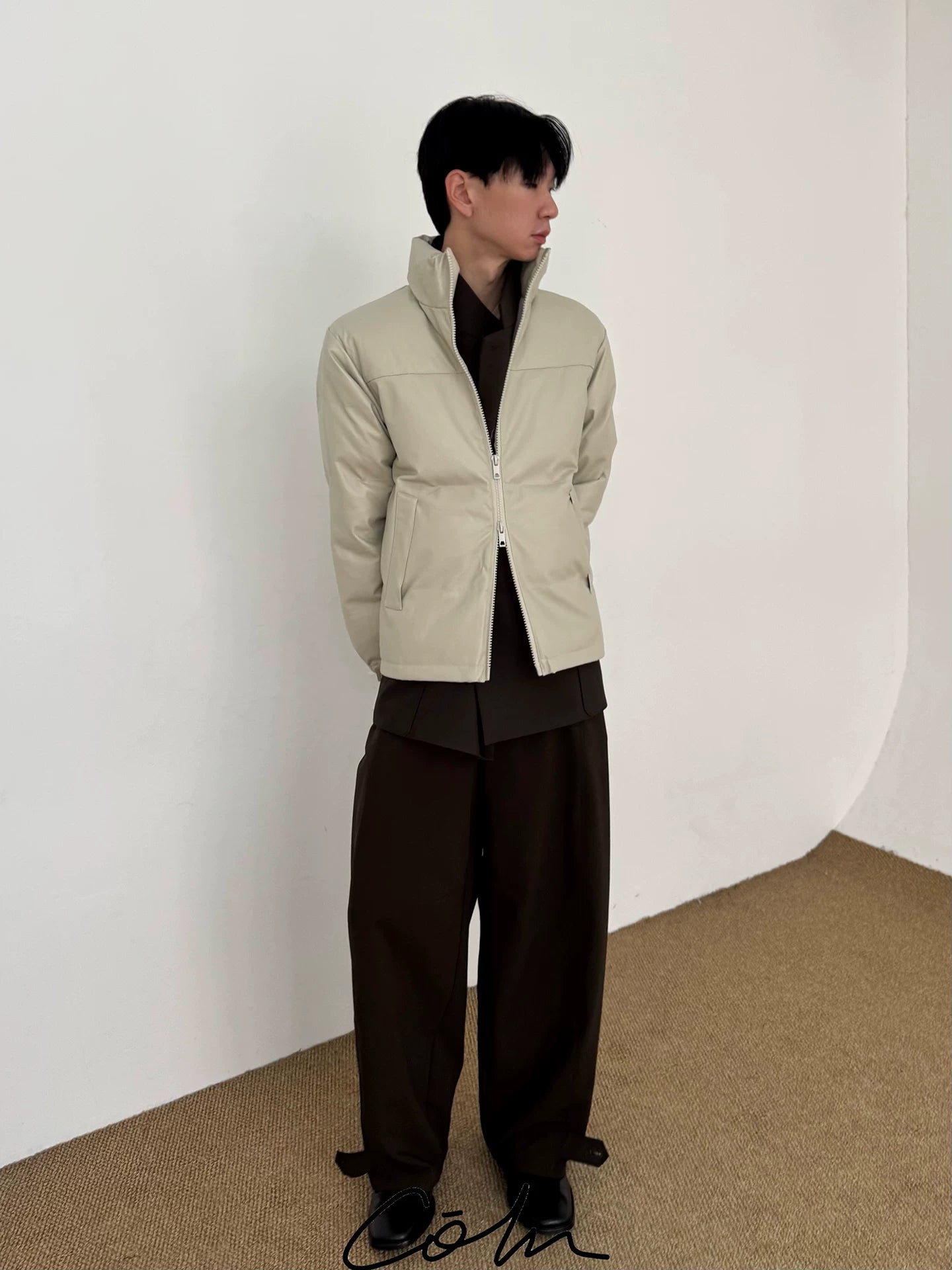 COLN Versatile Leather PU Cotton Clothes