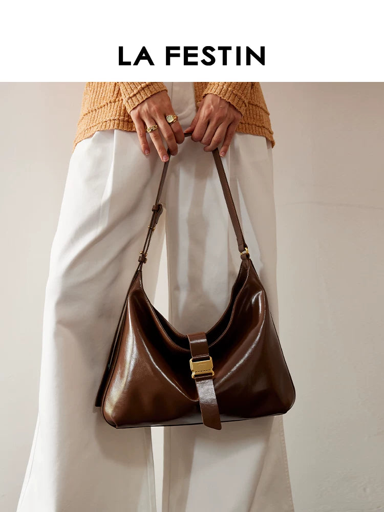 La Festin Large Capacity Crossbody Tote Bag