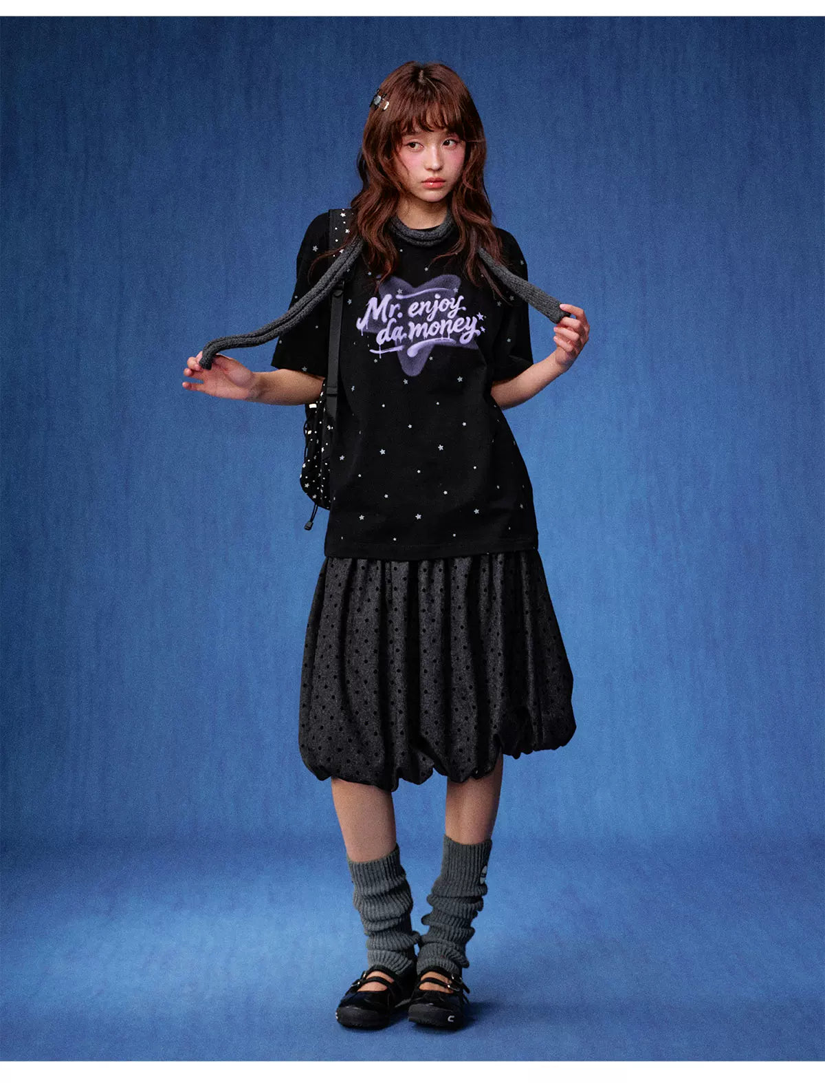 MEDM Star Polka Dot Versatile Casual Tee