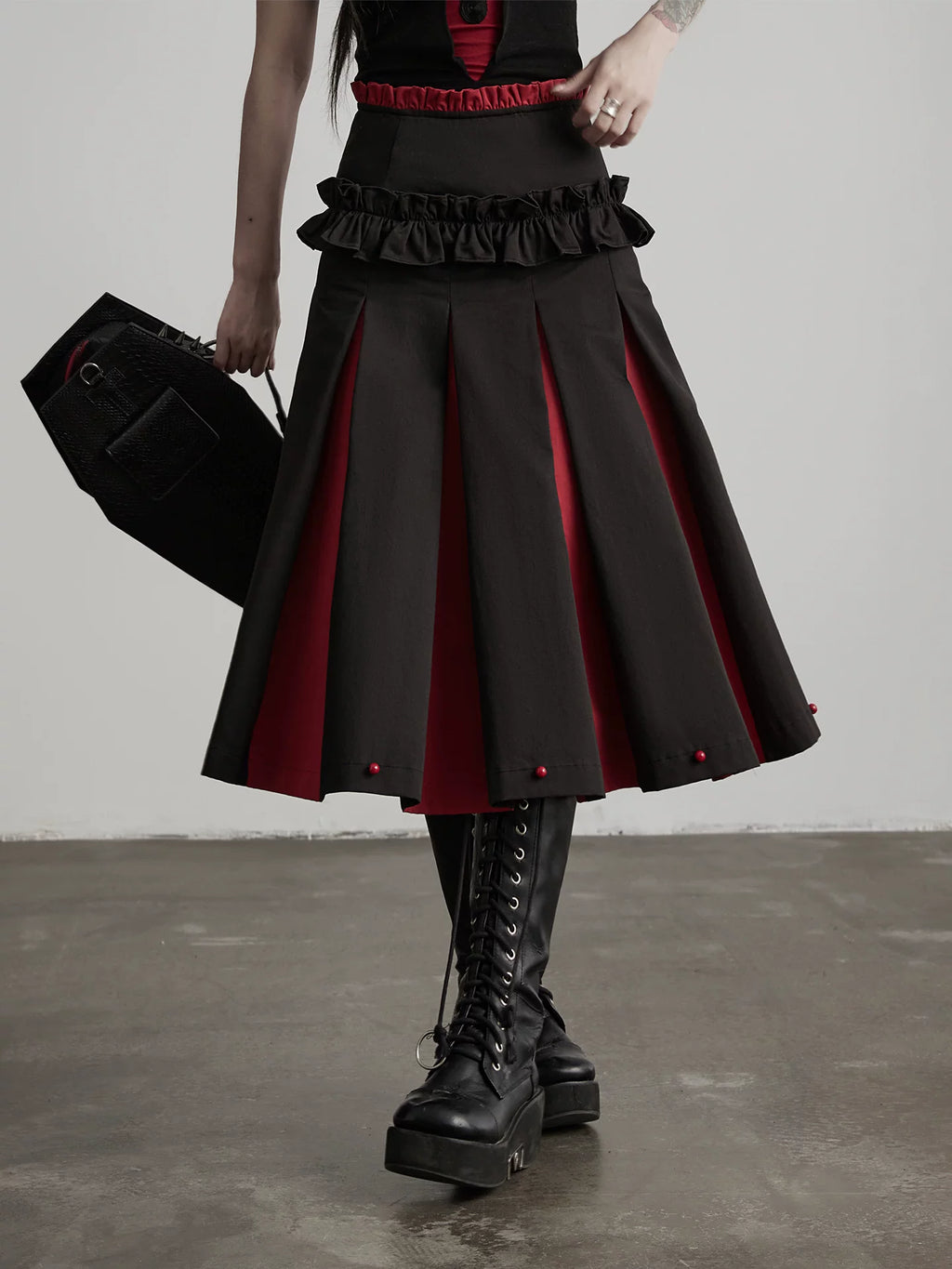 INDULGE Pleated Comfortable Skirt