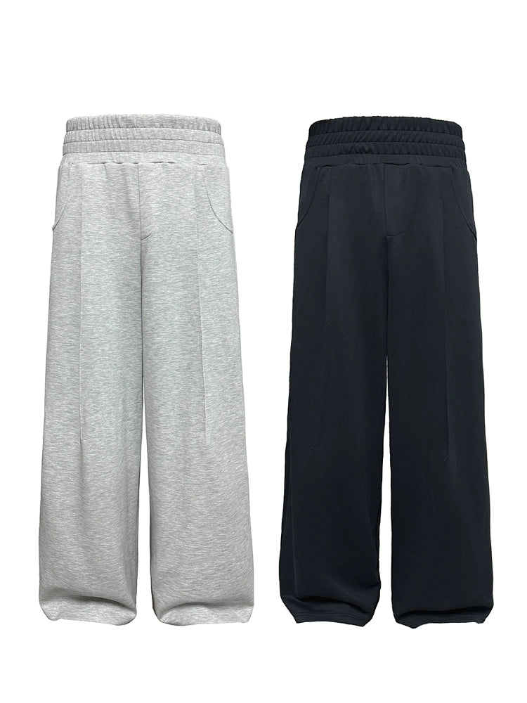 JCAESAR Soft Waxy Soft Straight Loose Sweatpants