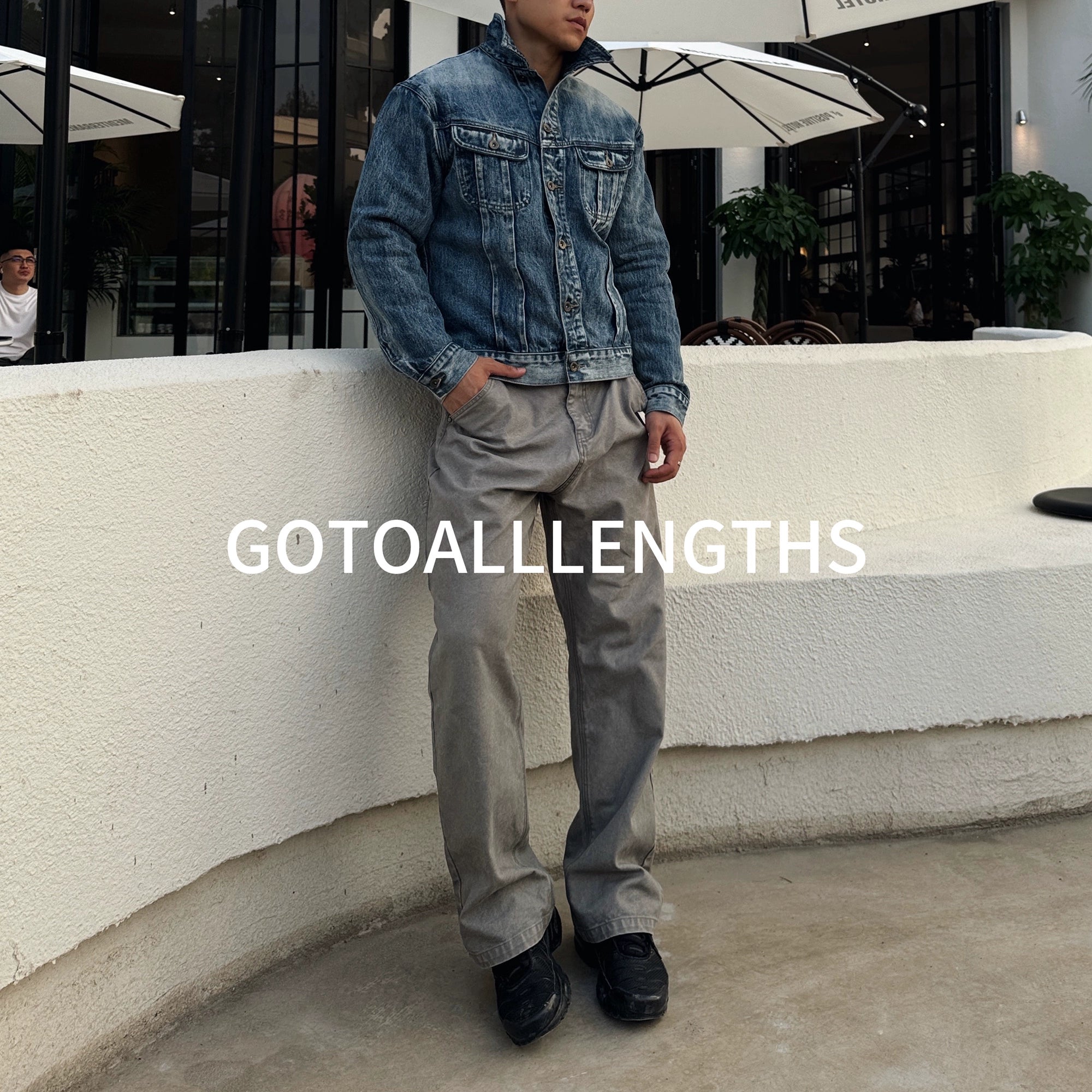 GTAL Casual Straight Breathable Elastic Trousers