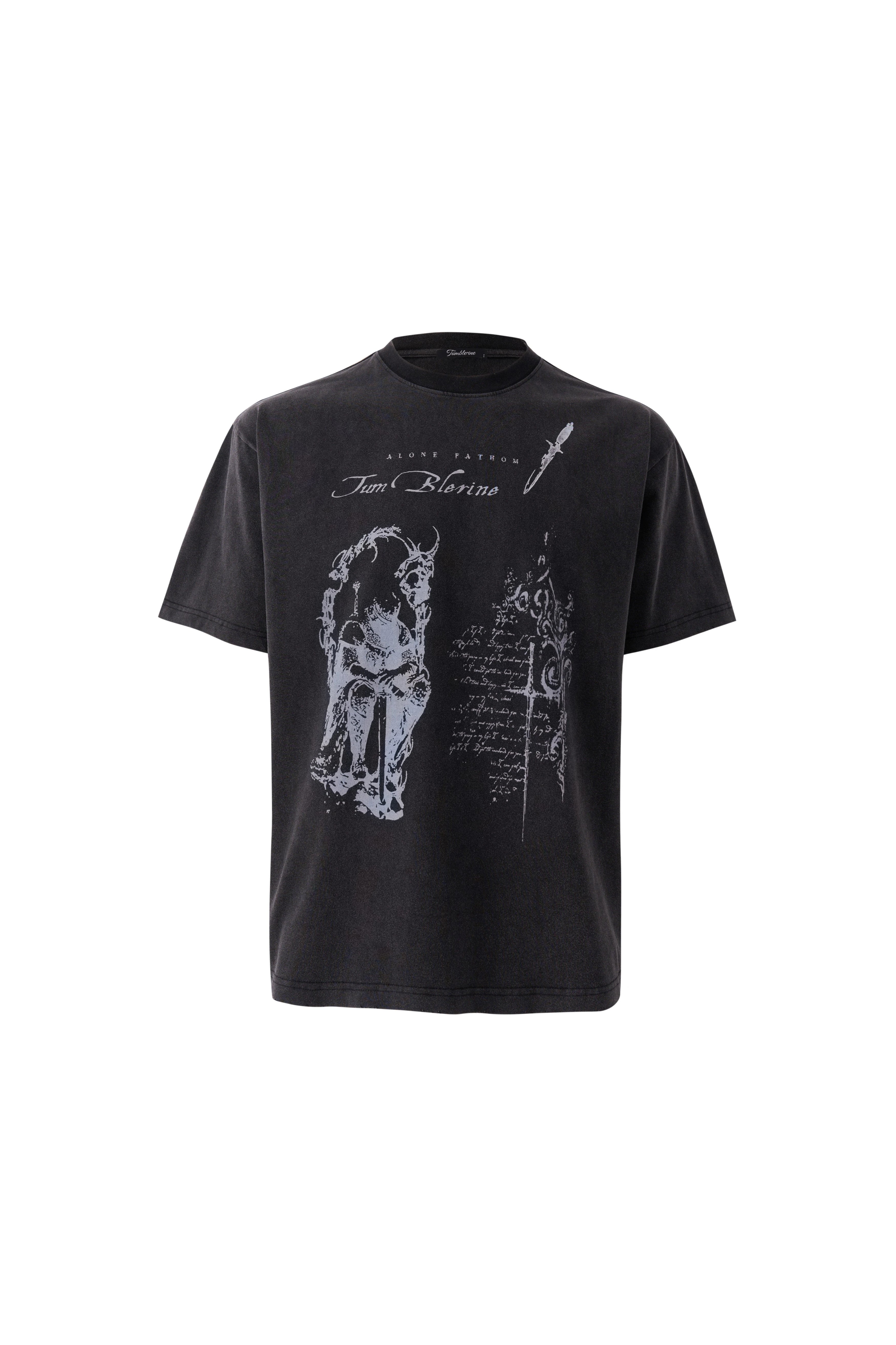 TumBlerine "Sword of The General" Vintage Old Portrait Print Tee