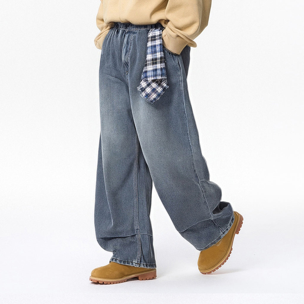 Inflation Removable Square Towel Casual Jeans