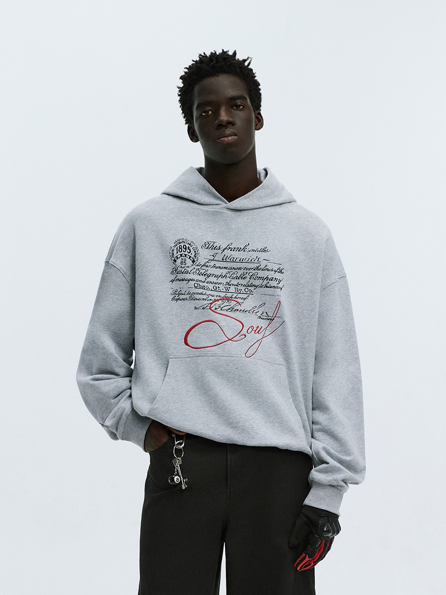 ATRY Short Mail Casual Versatile Hooded Sweater