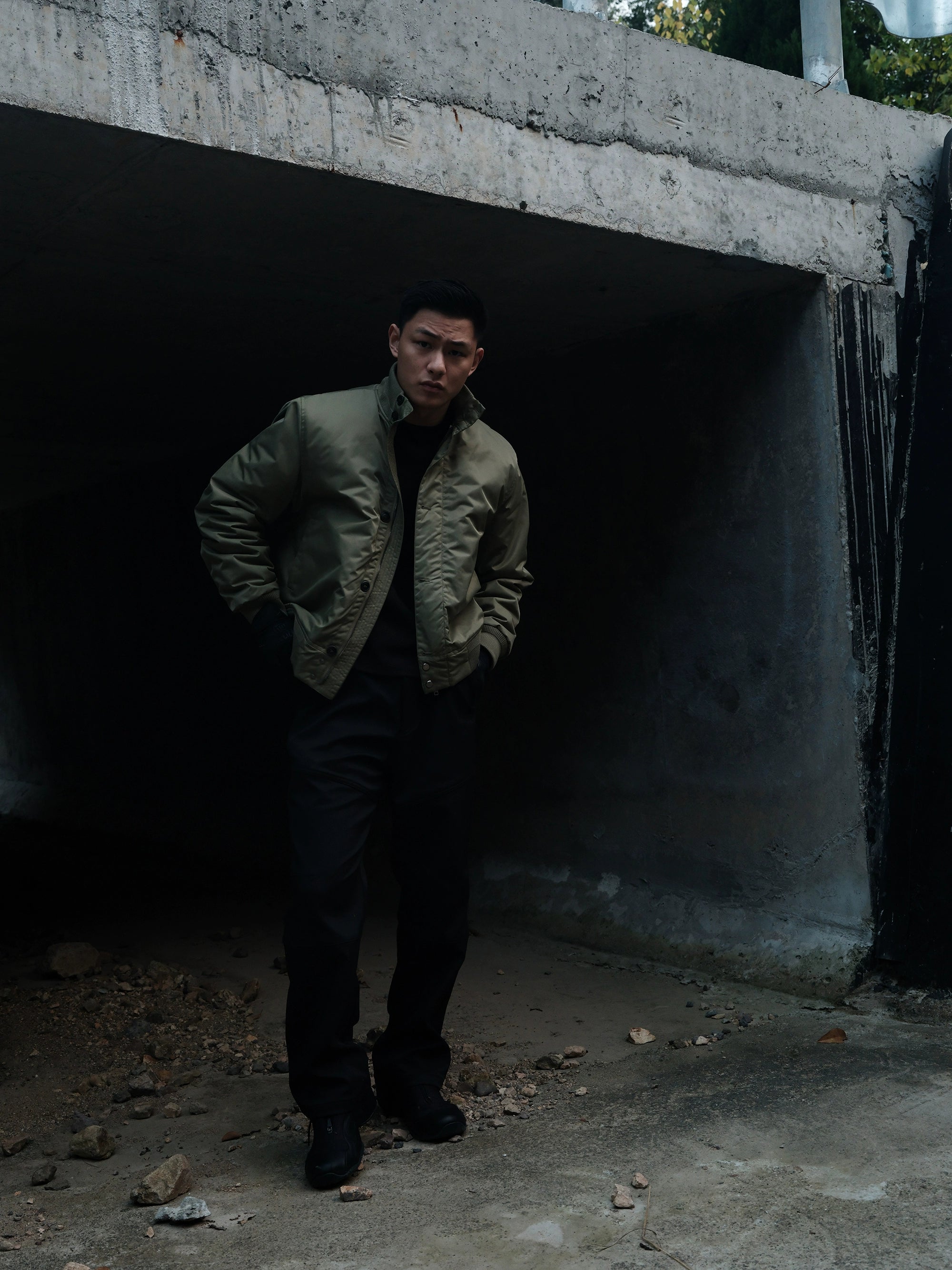 GTAL Stand-up Collar Thermal Printed Jacket