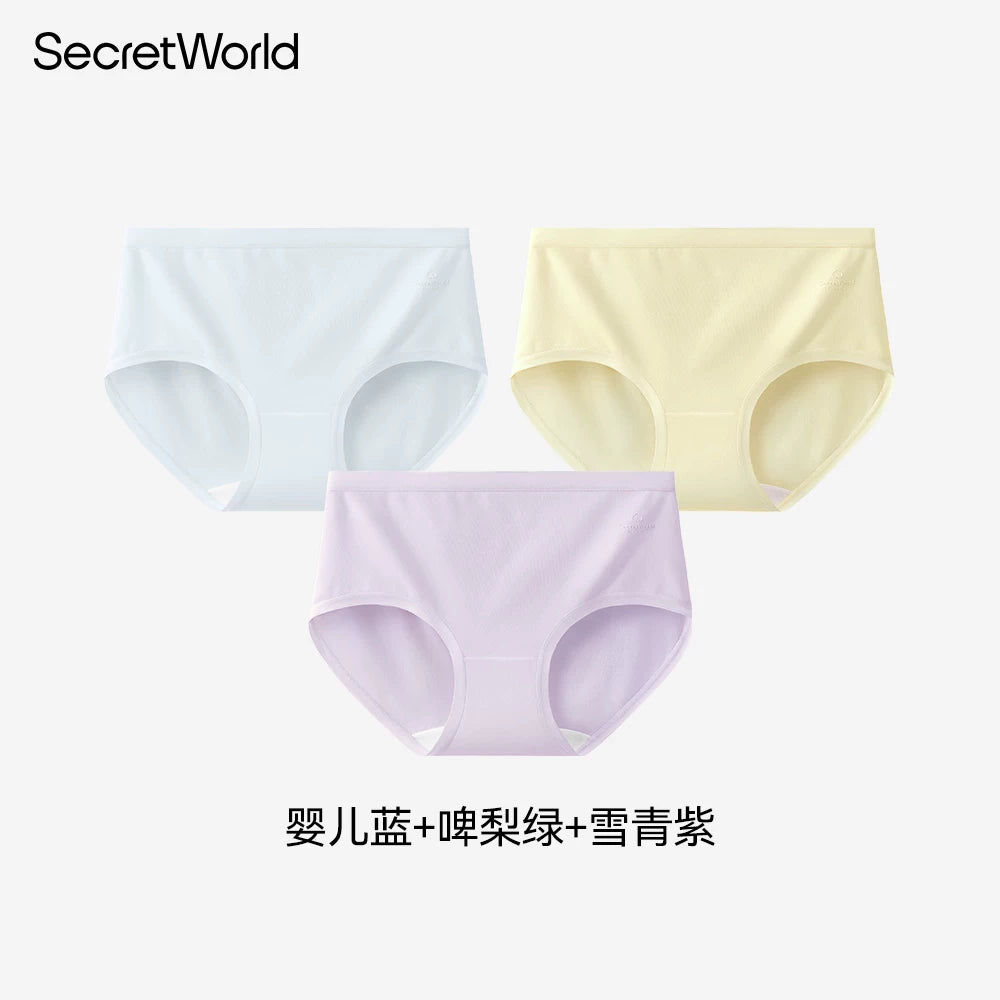 SecretWorld Cotton Antibacterial Mid-waist Briefs