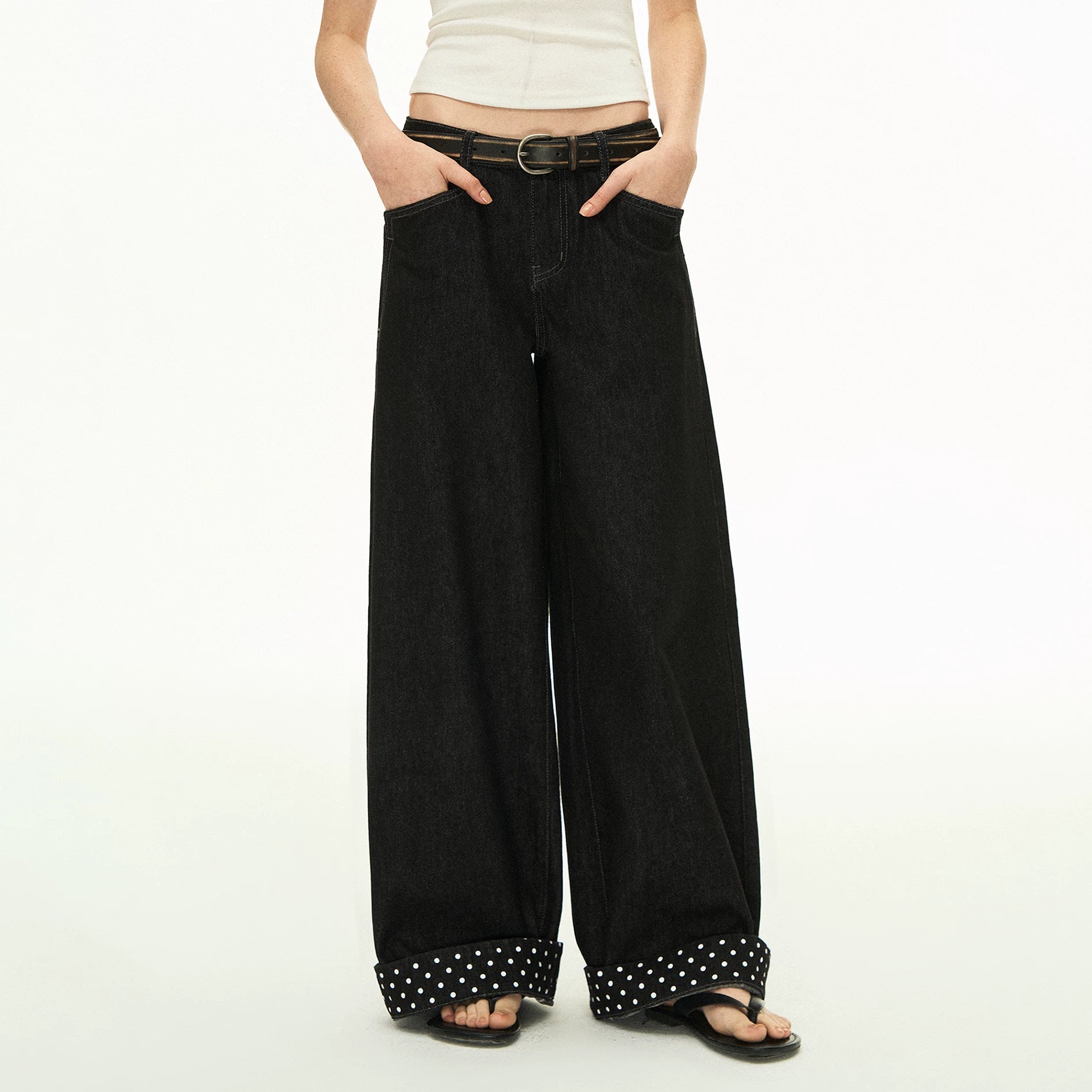 Ariseism Vintage Loose Wide Leg Jeans