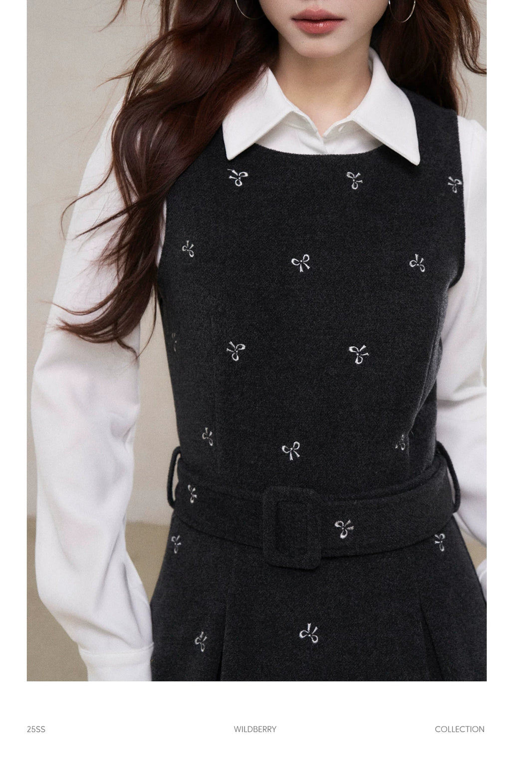 Wildberry Korean Retro Vest Dress