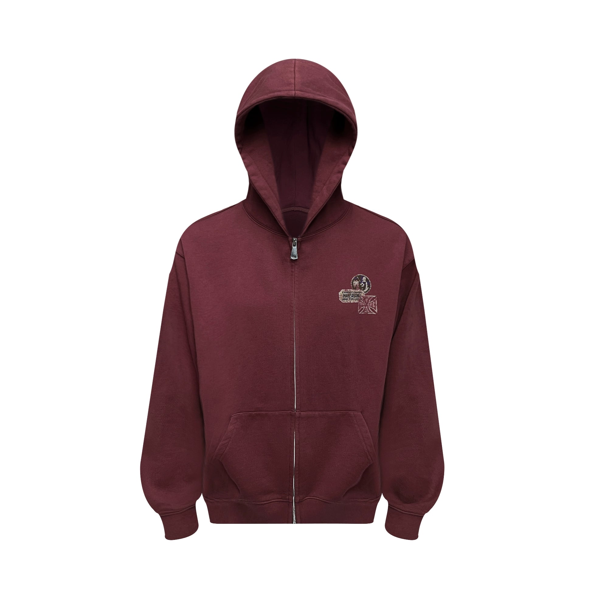 RUSURE Casual Simple Zip Hooded Sweater