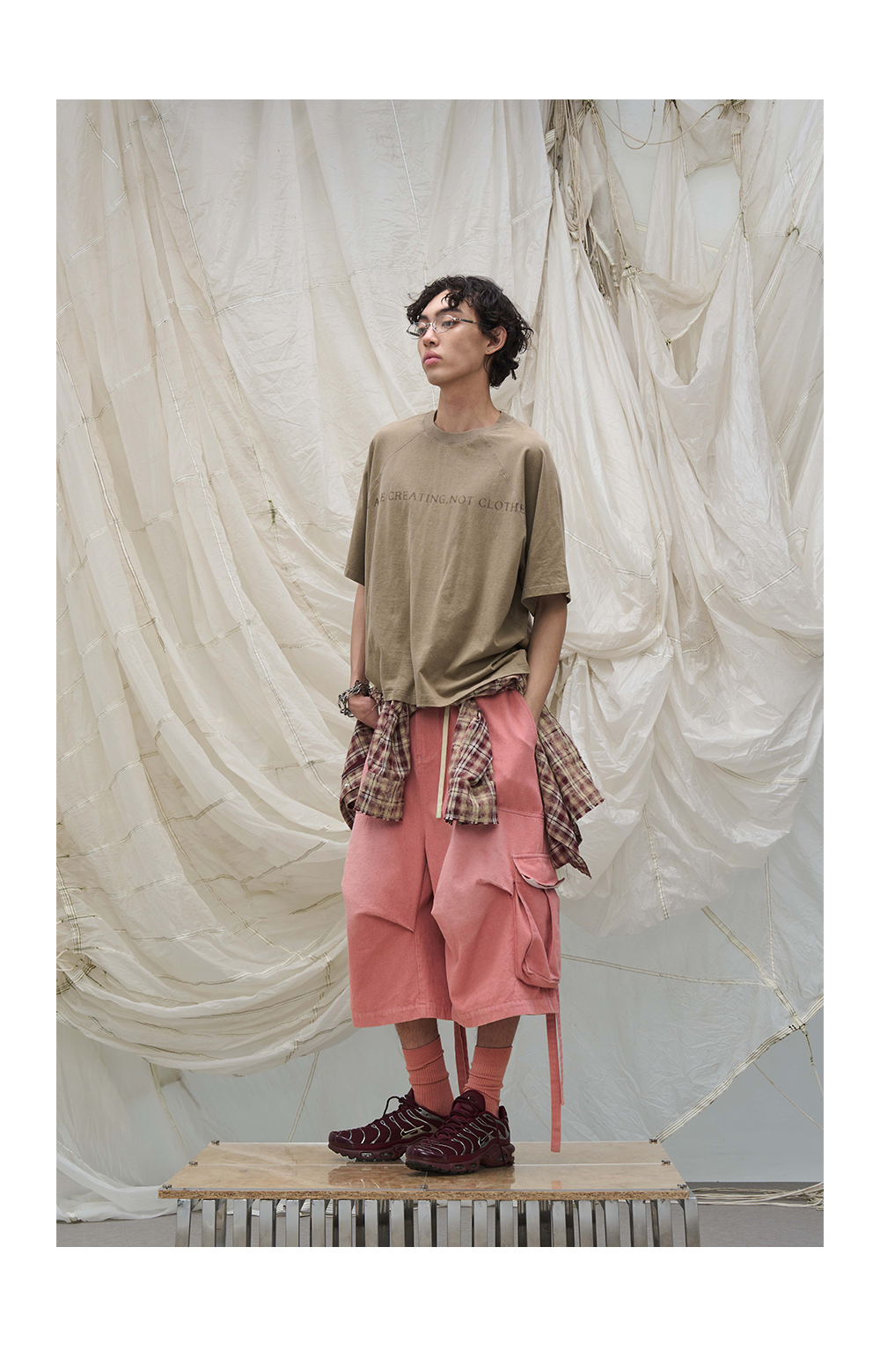 RELABEL Streamer Adjustable Denim Eight-point Shorts