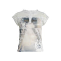 FUNKYFUN Lace Collage Full Print Small Flying Sleeve Tee
