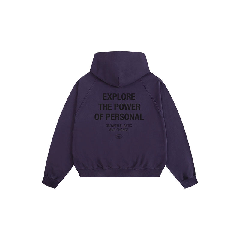 ATRY Water Ripple Washed Old Printed Hooded Jacket