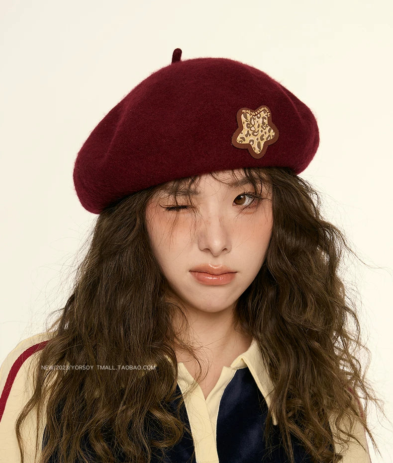 YORSOY Vintage Wool Casual Beret