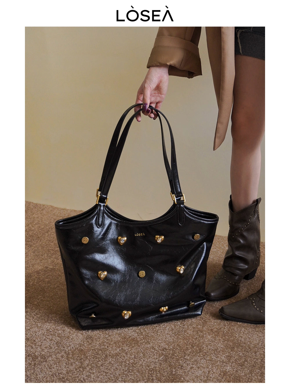 LOSEA Simple and Versatile Large-capacity Tote Bag