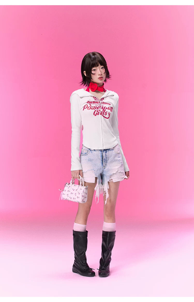 BJHG [Flying Girl Police Joint Name] Hooded Sweater