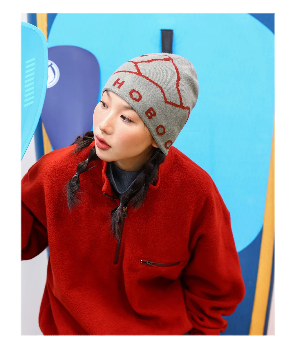 THE HOBOO Casual Outdoor Mountaineering Knitted Hat