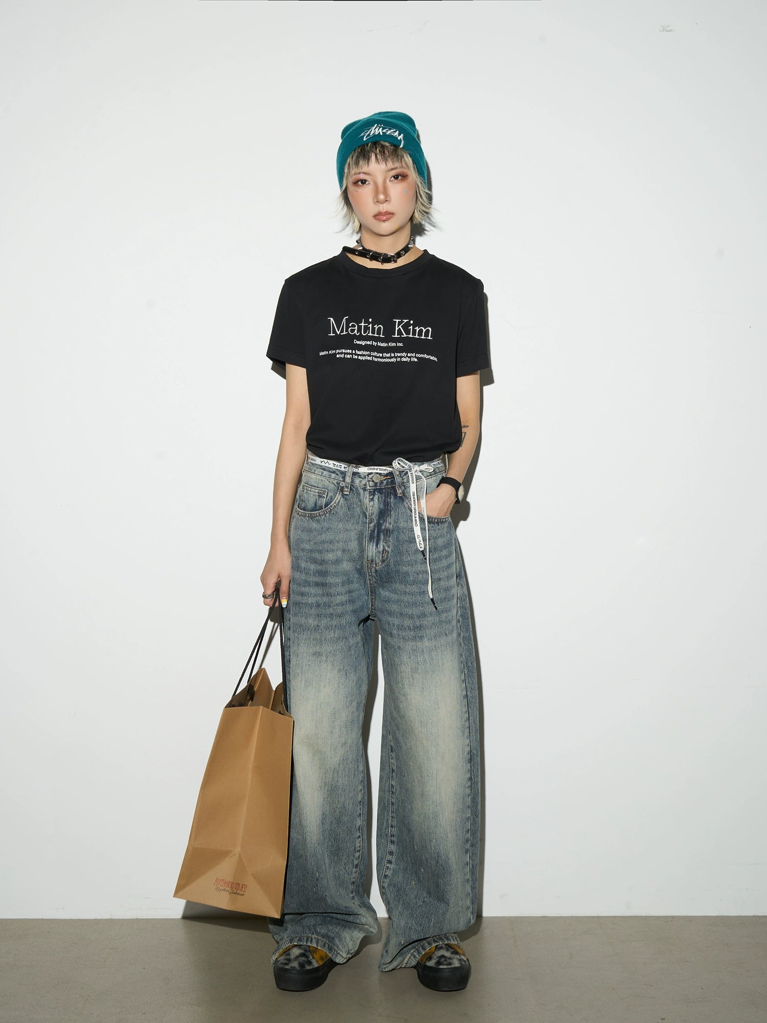 MICHINNYON Polished Straight Casual Jeans