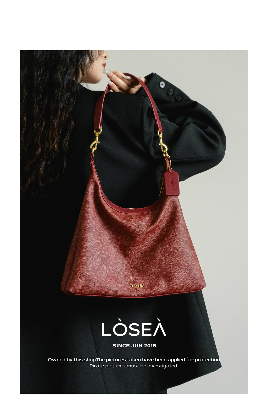 LOSEA Ruyi Moire Shoulder Premium Underarm Bag