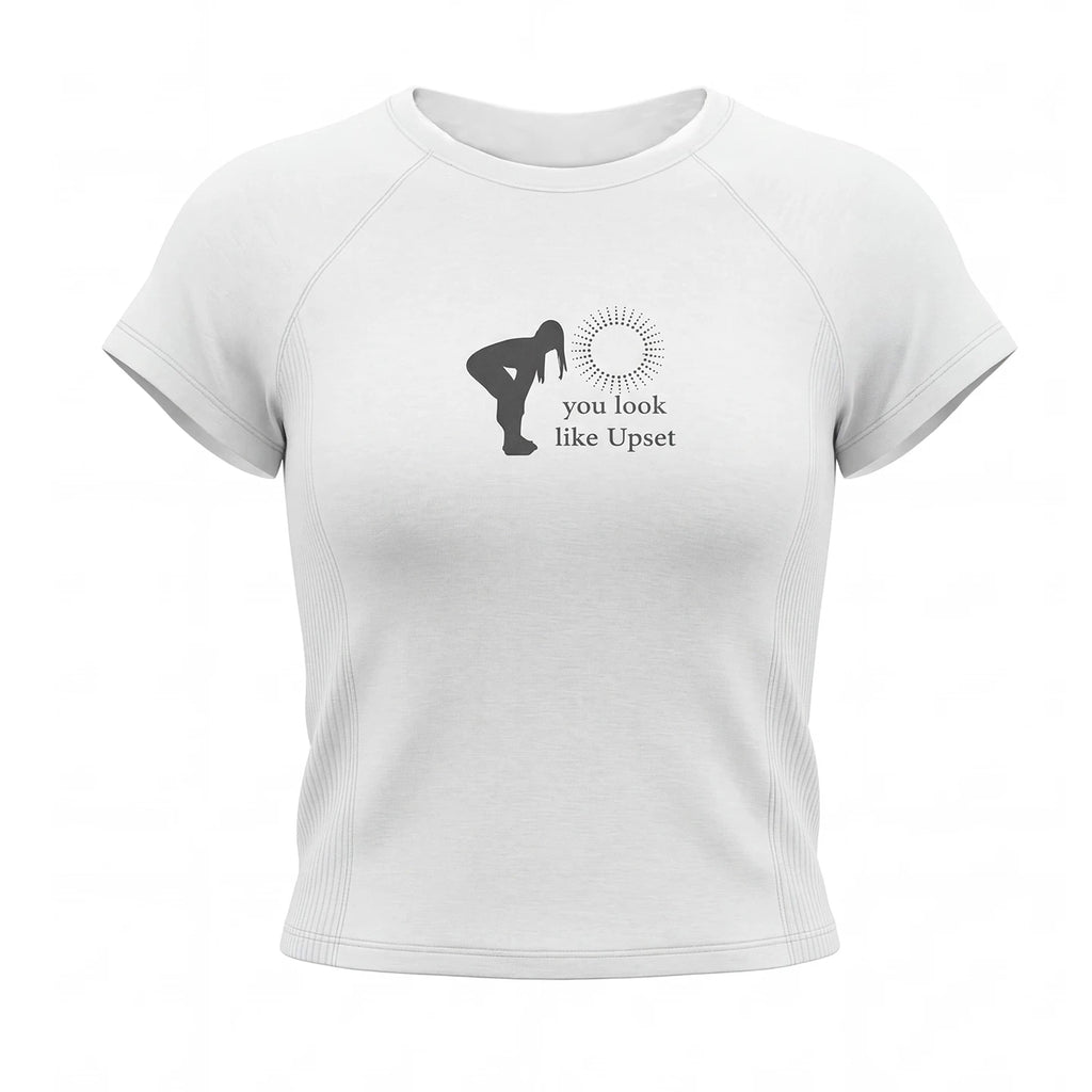 JIKOO Retro Shoulder Sleeve Letter Print Tee