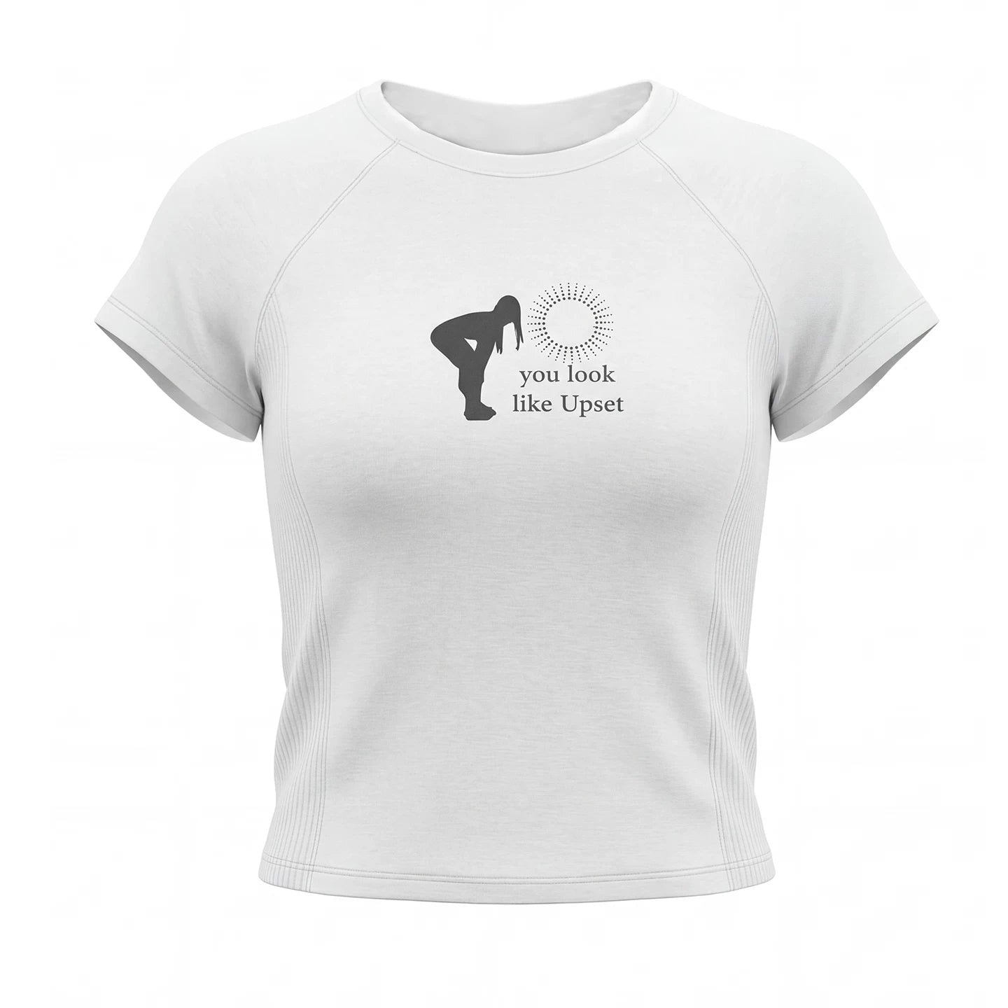 JIKOO Retro Shoulder Sleeve Letter Print Tee