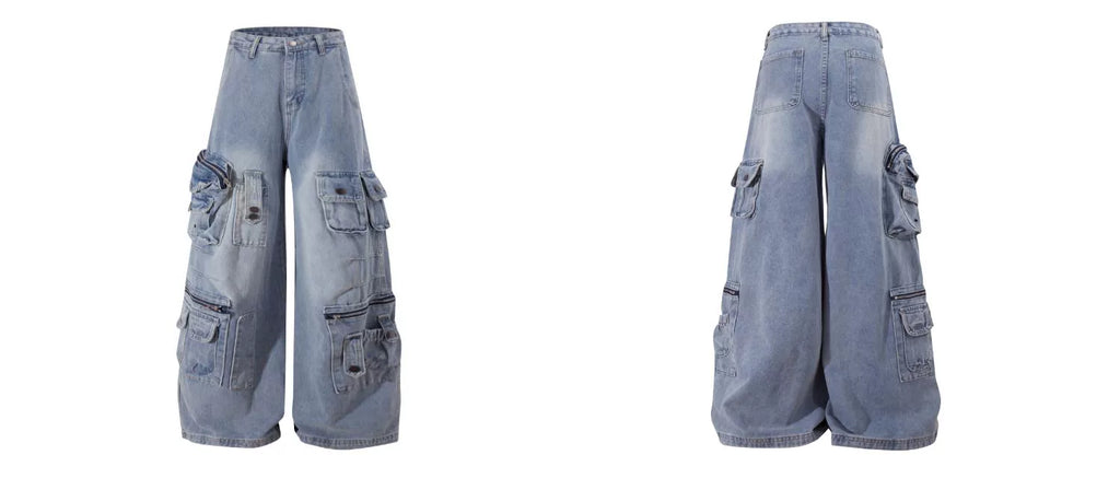BLACKLISTS Old Multi-pocket Tooling Jeans
