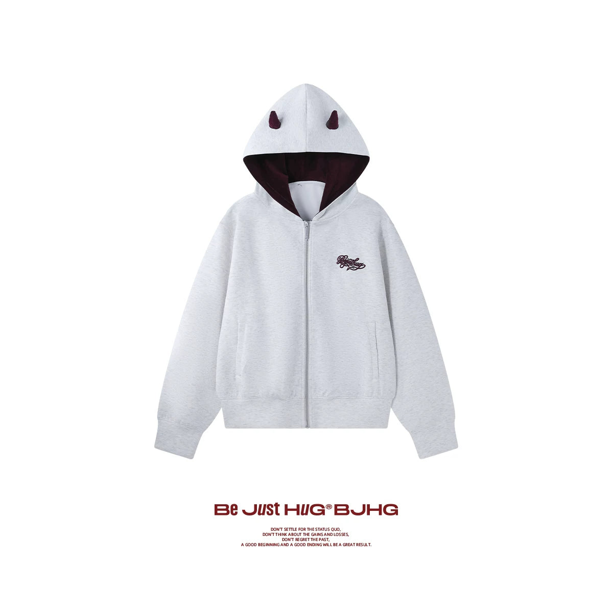 BJHG Little Devil Hooded Cardigan Sweater
