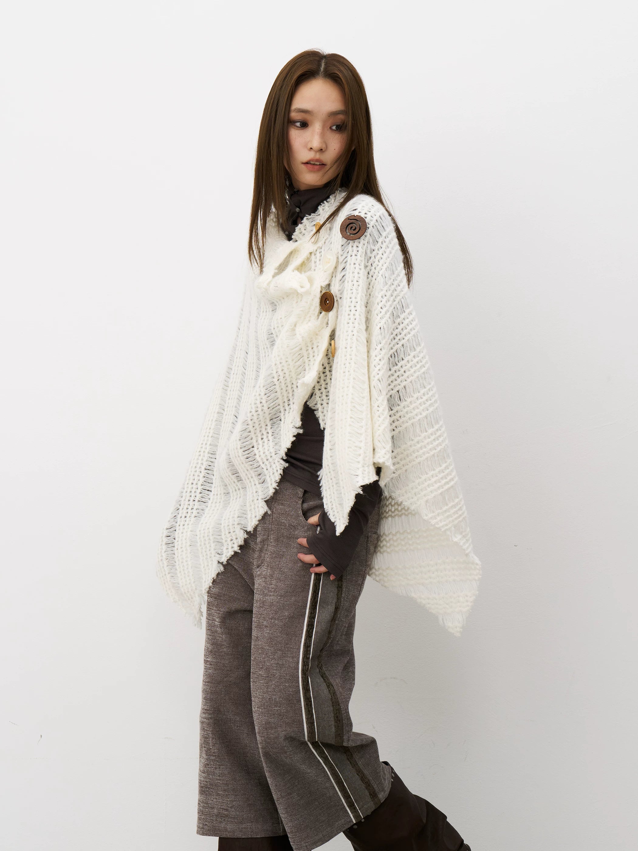 THELIGHT Casual Button Versatile Shawl