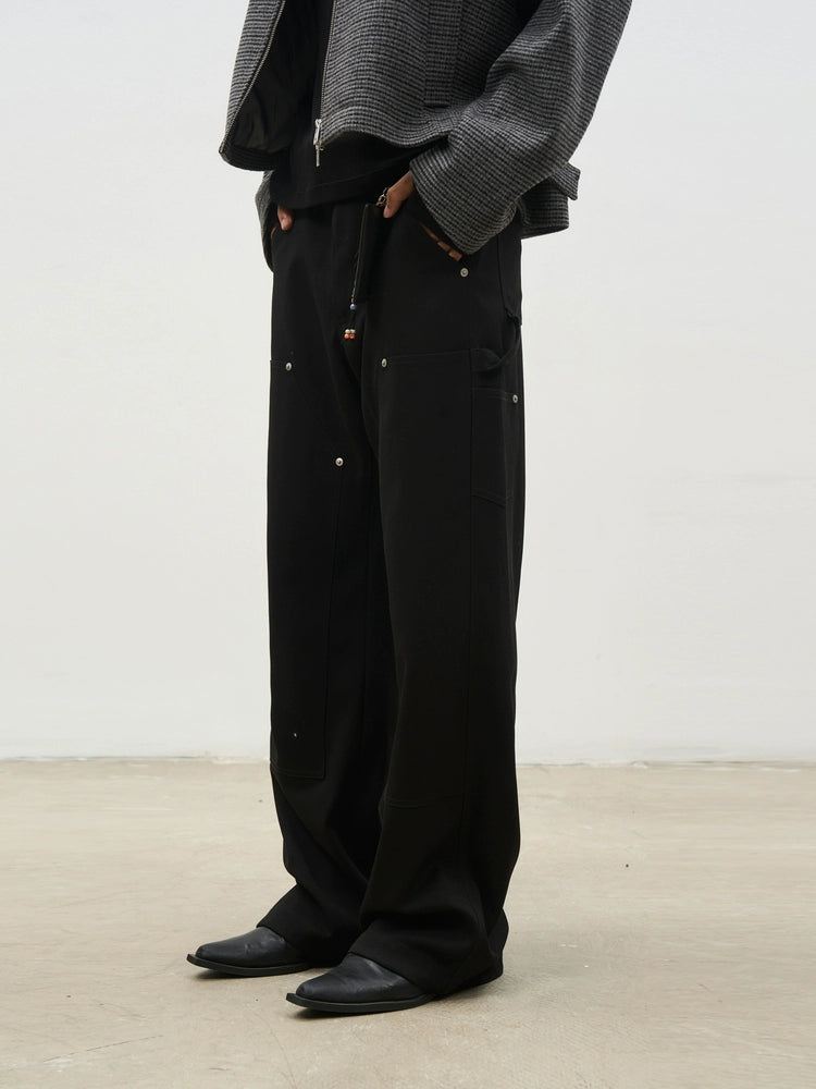 SOUTHFISH Loose Straight Abraded Trousers