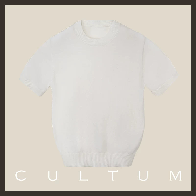 CULTA Light and Breathable Casual Knitted Tee
