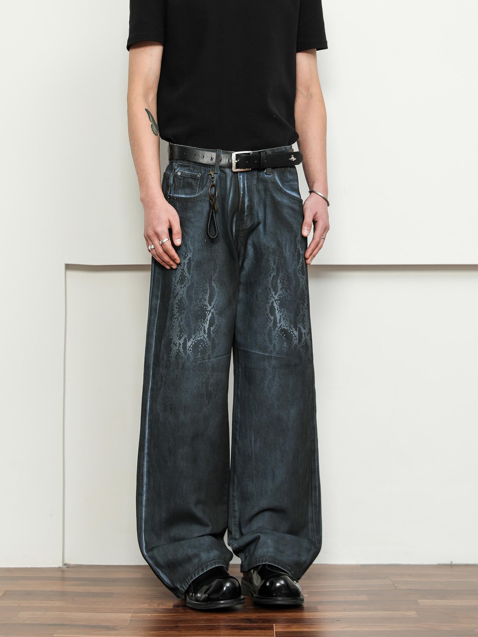 FLYOFF Year of the Snake Limited Python Jeans