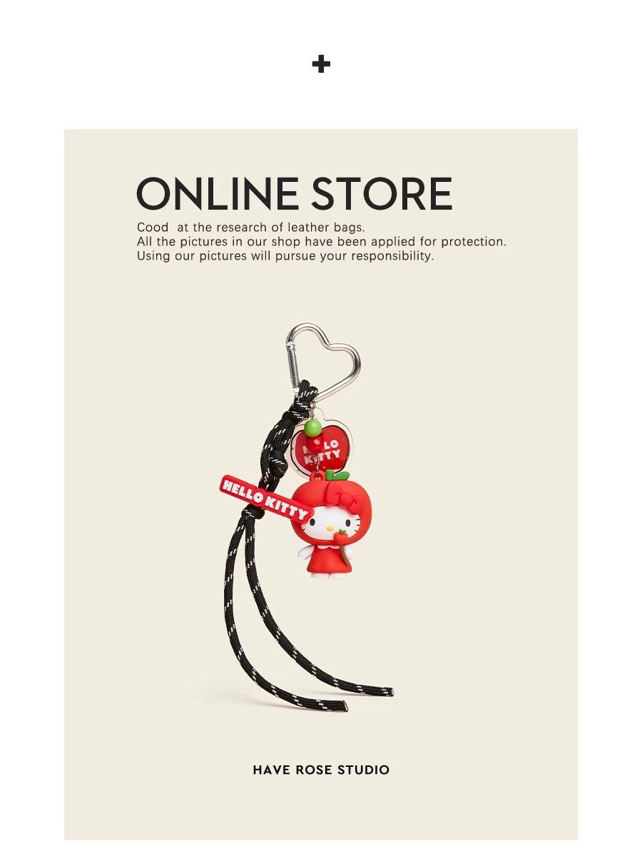 HAVEROSE Hellokitty Cute Girl Heart Pendant