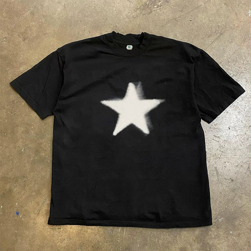 Wang Youbing Studio! Star 220g 100% Cotton Tee