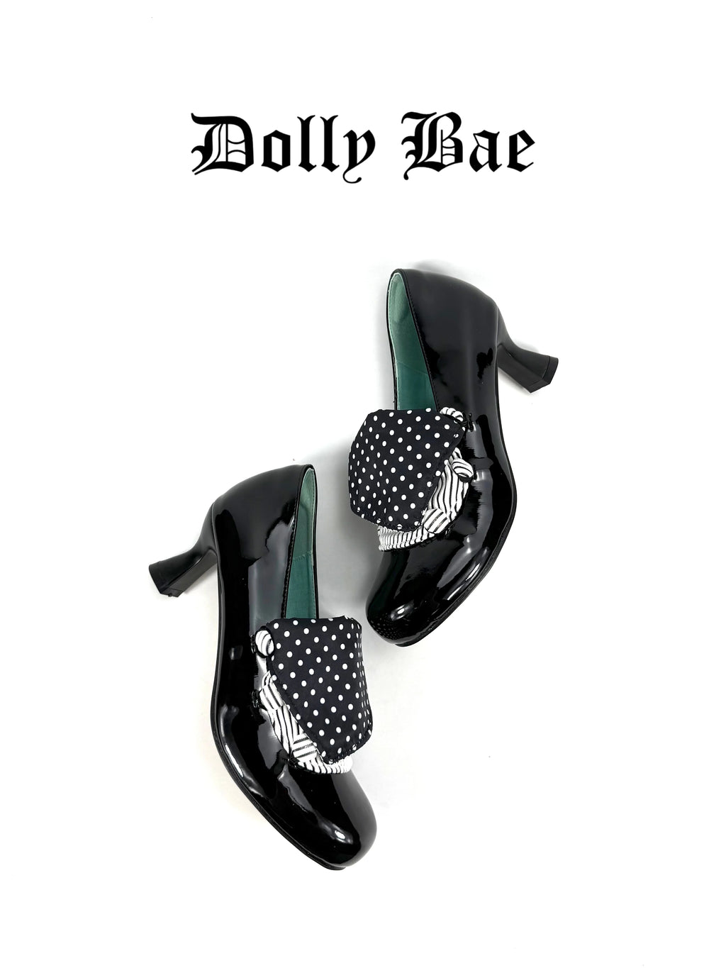 Dollybae Vintage Polka Dot High Heel Shoes