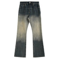 NoEmosen Water Wash Gradual Change Mud Dye Blue Fit Micro Pull Jeans